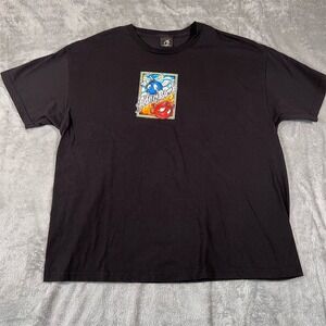 Adam Bomb T-Shirt Men's Black XXL Graphic Crew Neck Short‎ Sleeve Casual